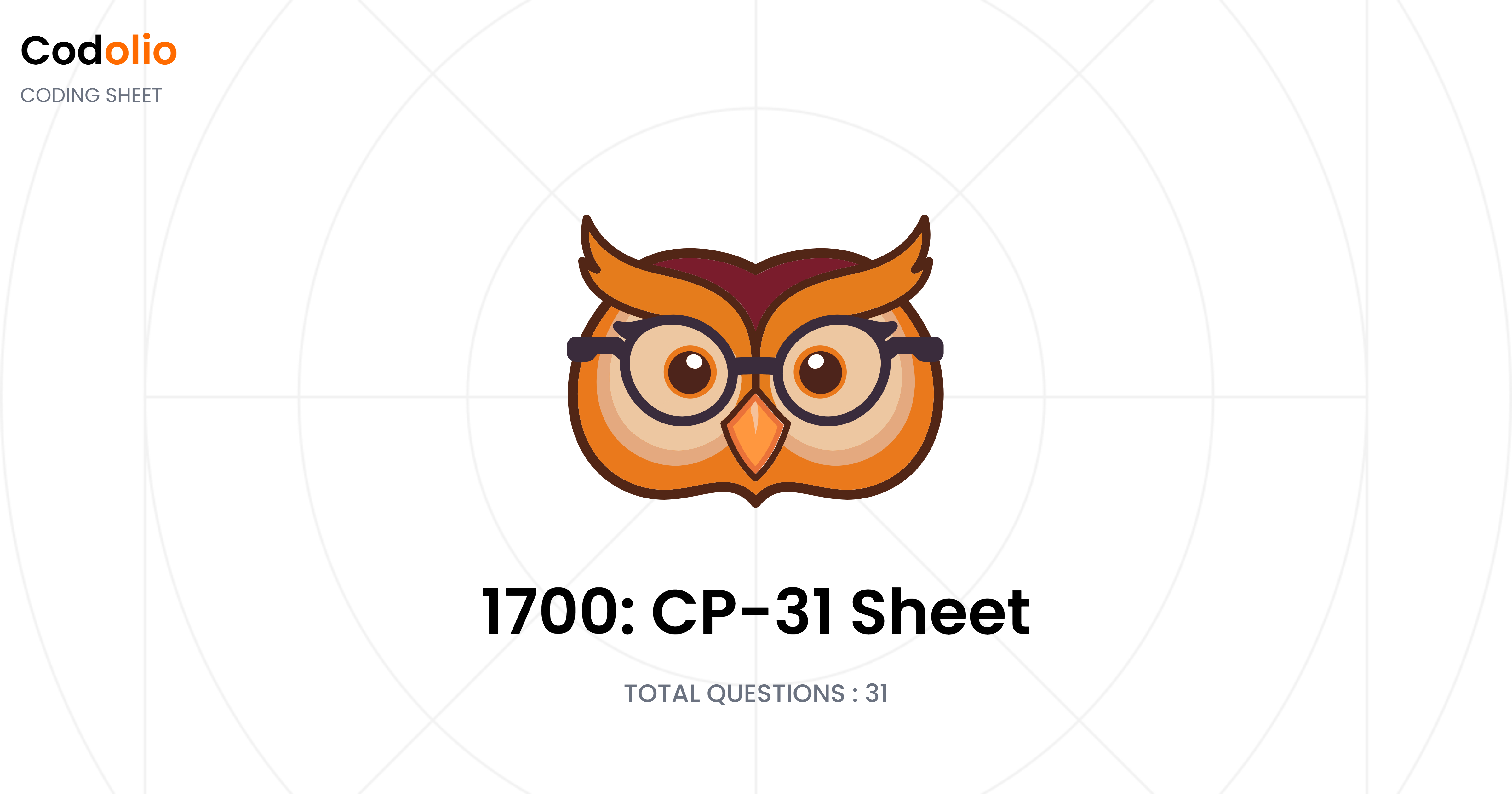 1700: CP-31 Sheet | Codolio